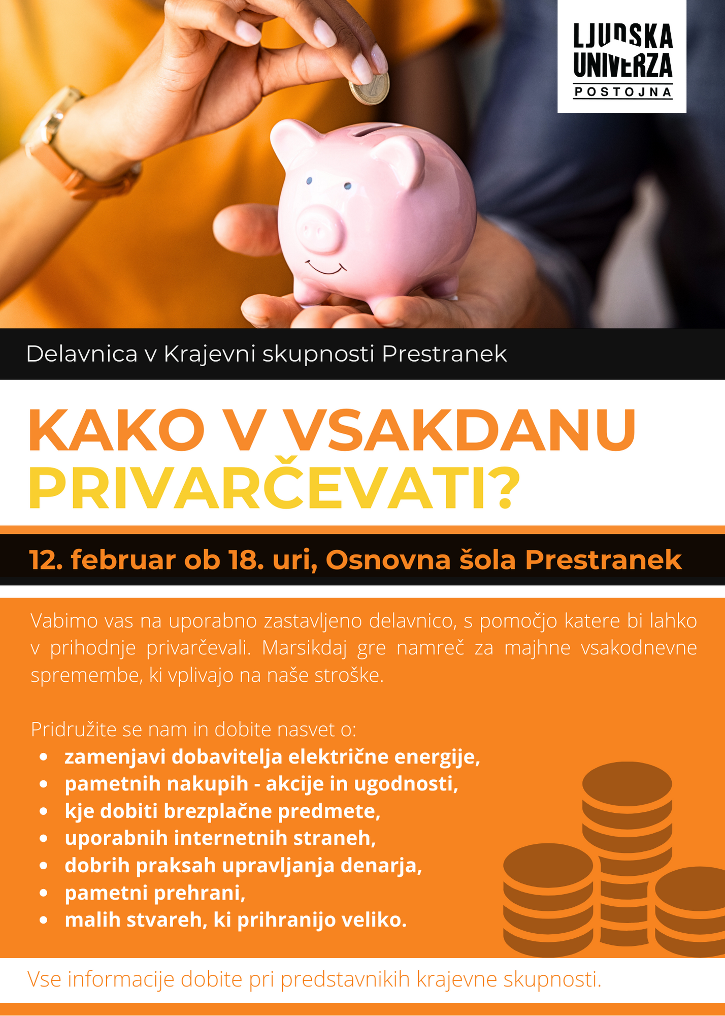 varčevanje Prestranek  _ 12. februar